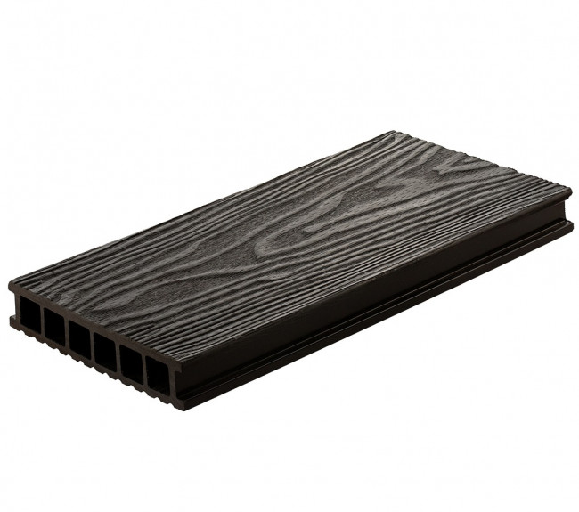 Террасная доска из ДПК Polywood Mineral Duo 3-D графит  Террасная доска из ДПК Polywood Mineral Duo 3-D графит