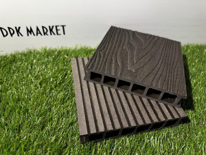 Террасная доска из ДПК Polywood Duo 3-D Венге  Террасная доска из ДПК Polywood Duo 3-D Венге