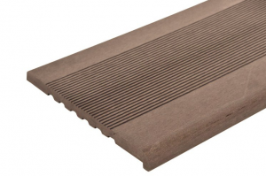 Ступень ДПК полнотелая TimberTex темно-коричневая