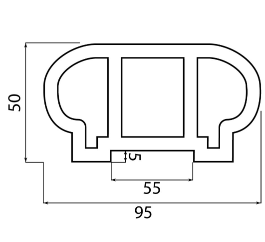 Перила верхние из ДПК Faynag Wood Венге